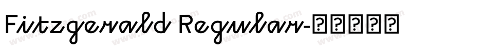 Fitzgerald Regular字体转换